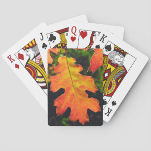 An Oak Leaf in Six Rivers National Forrest Poker Cards