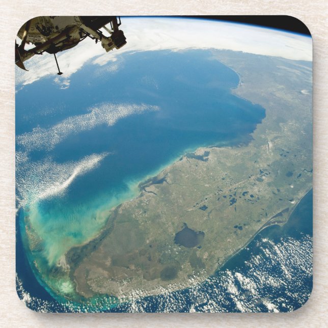 An Oblique Florida, On The Southeastern Coast Beverage Coaster (Front)