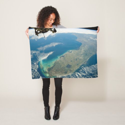 An Oblique Florida On The Southeastern Coast Fleece Blanket
