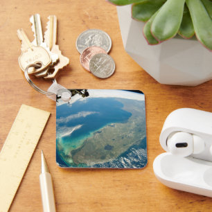 An Oblique Florida, On The Southeastern Coast Keychain