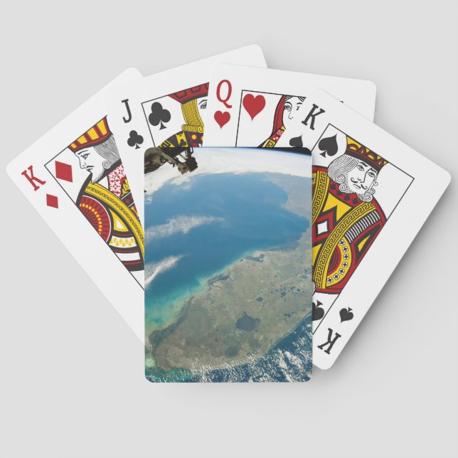 An Oblique Florida, On The Southeastern Coast Poker Cards (Back)