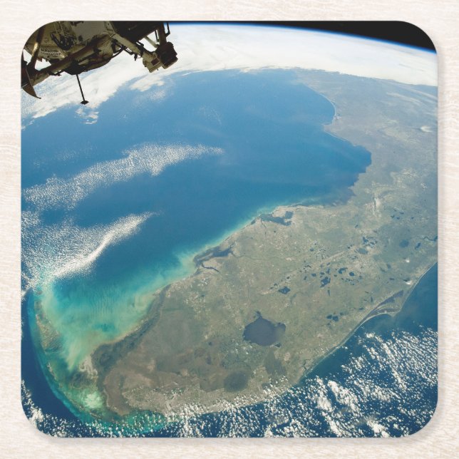 An Oblique Florida, On The Southeastern Coast Square Paper Coaster (Front)