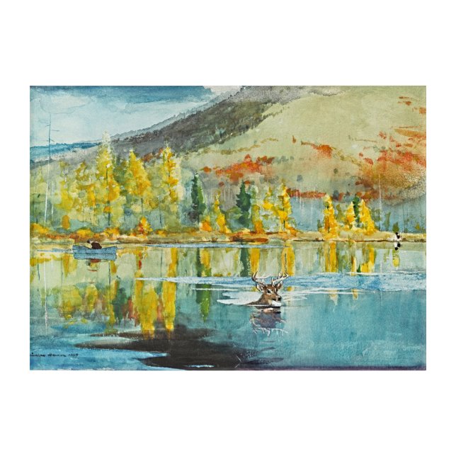 An October Day - Winslow Homer Acrylic Print (Front)