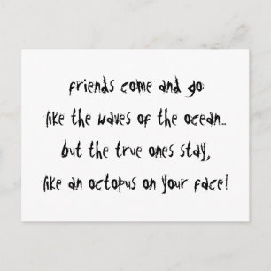 "An Octopus On Your Face" Postcard