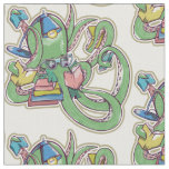 An octopus that loves to read fabric