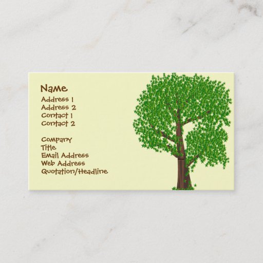 Customizable An Odd Tree Business Cards