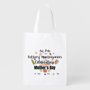 An Ode to Pottery Mom Mother's Day Grocery Bag
