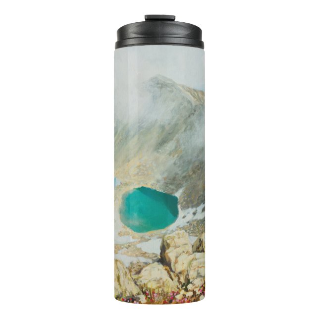 An oil painting on canvas of the highest peak in B Thermal Tumbler (Front)