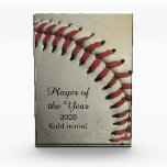 An Old Baseball Award<br><div class="desc">A photograph of a used baseball.</div>