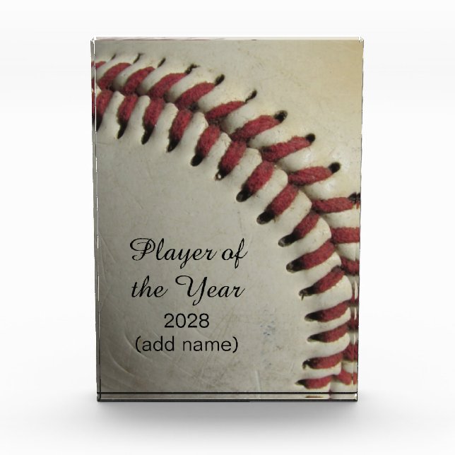 An Old Baseball Award (Front)