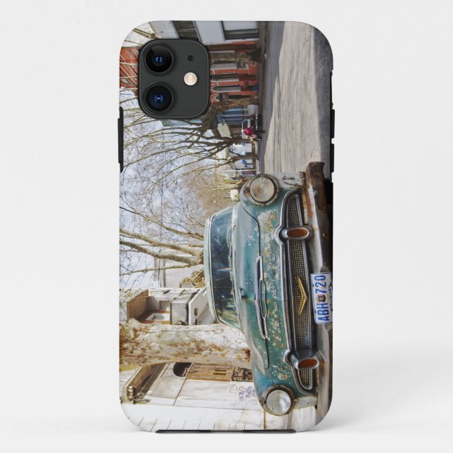 An old car rusty and flaky colour parked in the Case-Mate iPhone case (Back)