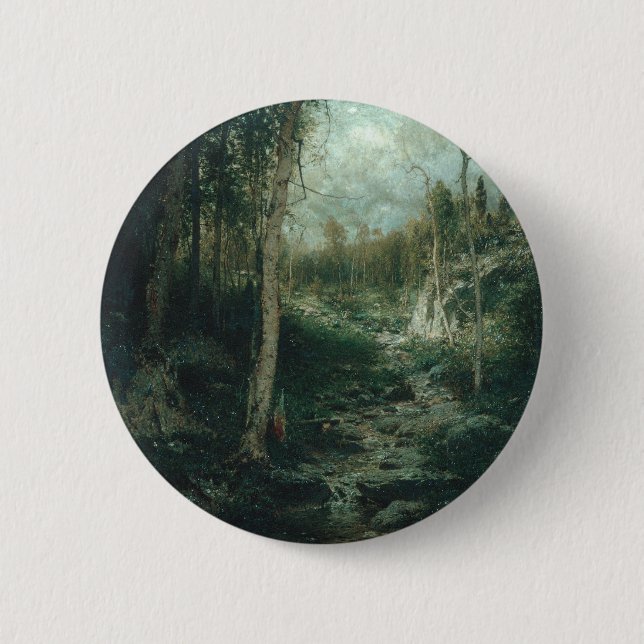 An Old Clearing Painting (1881) - Button (Front)