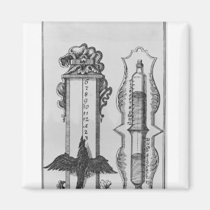 An old clepsydras, illustration magnet