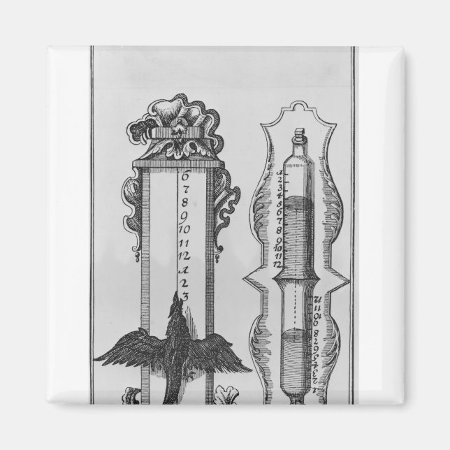 An old clepsydras, illustration magnet (Front)