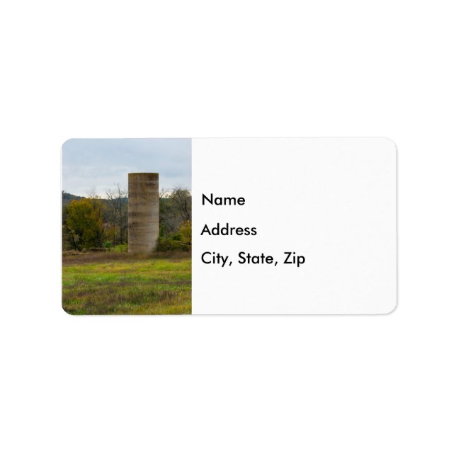 An Old Farm Silo Address Labels (Front)