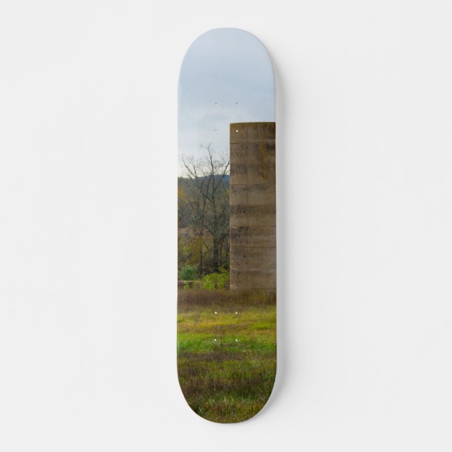 An Old Farm Silo Skateboard Deck (Front)