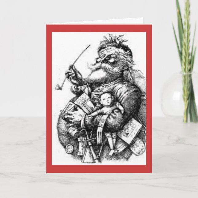 An Old Fashioned Christmas Holiday Card (Front)