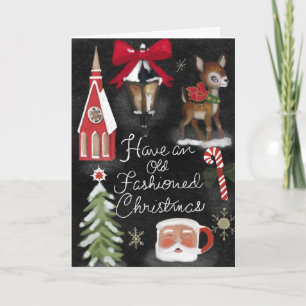 An Old-Fashioned Vintage Christmas Card