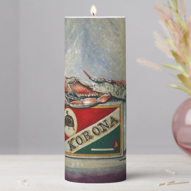An Old Flame Pillar Candle (In Situ)