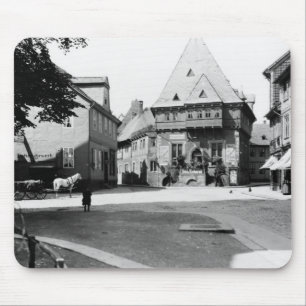 An old Hotel in the Town Square, Goslar, c.1910 Mouse Pad