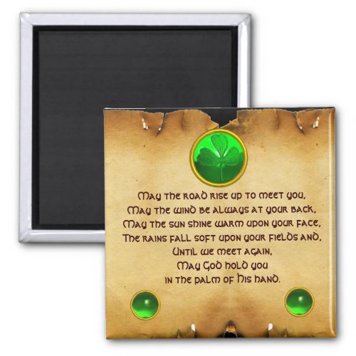 An Old Irish Blessing Parchment Magnet