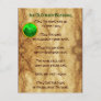 An Old Irish Blessing Parchment Postcard