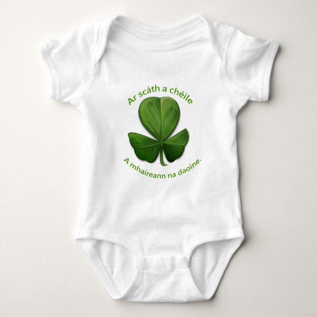 An Old Irish Saying Baby Bodysuit (Front)