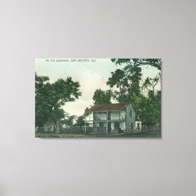 An Old Landmark Scene Canvas Print (Front)