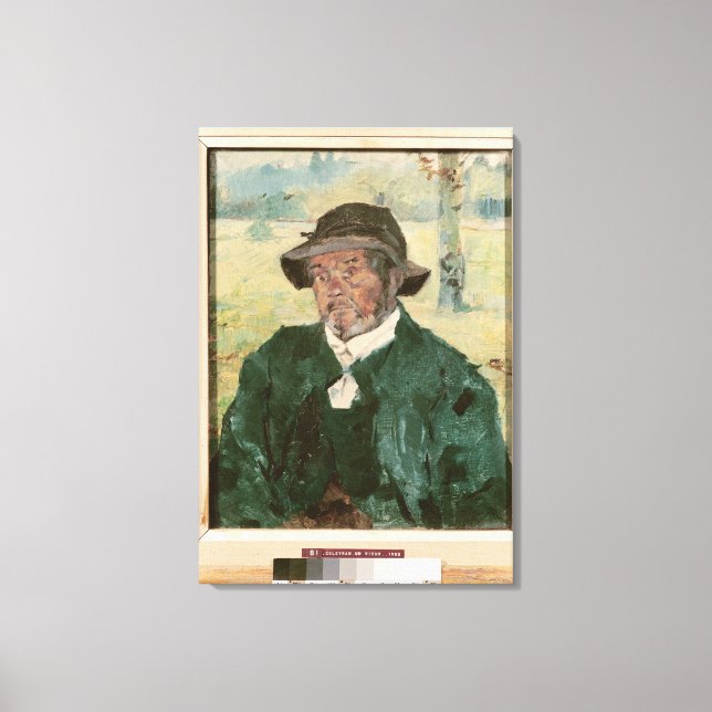 An Old Man, Celeyran, 1882 Canvas Print (Front)