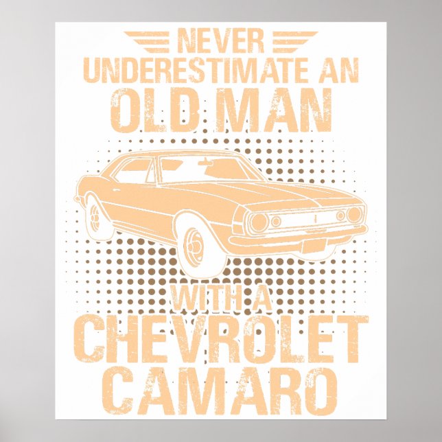 An Old Man Chevrolet Camaro 1966 To 68 Poster (Front)