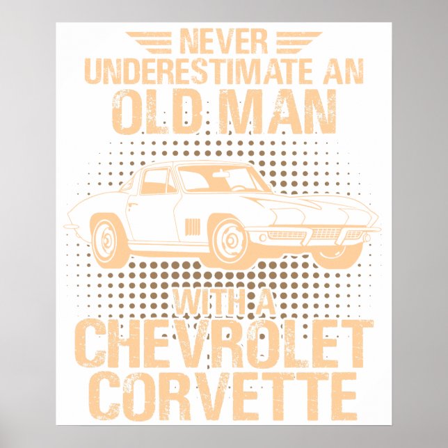 An Old Man CHEVROLET CORVETTE 1979 C2 Poster (Front)