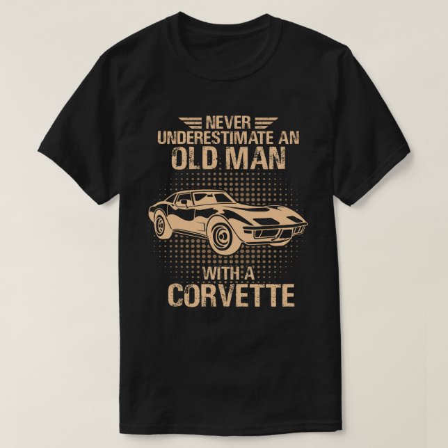 An Old Man Chevrolet Corvette 1979 C3 T-Shirt (Design Front)
