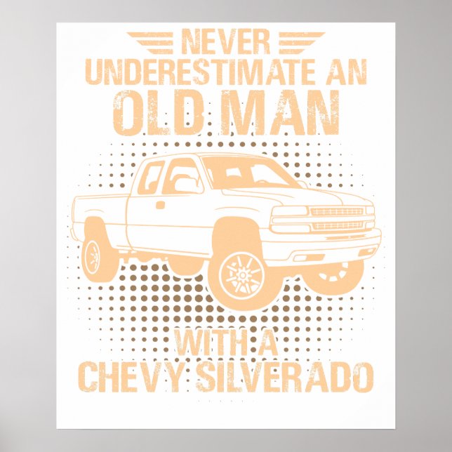 An Old Man Chevrolet Silverado 2000 Poster (Front)