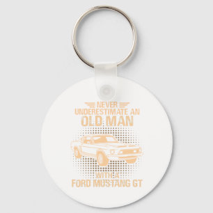 An Old Man Ford Mustang 1967 - 1968 Gt500 3 Keychain