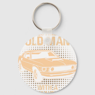 An Old Man Ford Mustang 1969 Boss Keychain