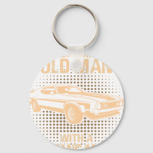 An Old Man Ford Mustang 1971 To 1973 Mach 1 Keychain