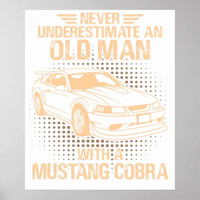 An Old Man Ford Mustang 2000 Svt Cobra R Poster (Front)