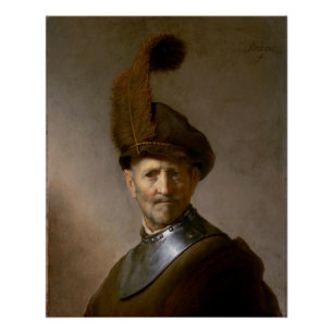 An Old Man in Military Costume c.1630 Poster