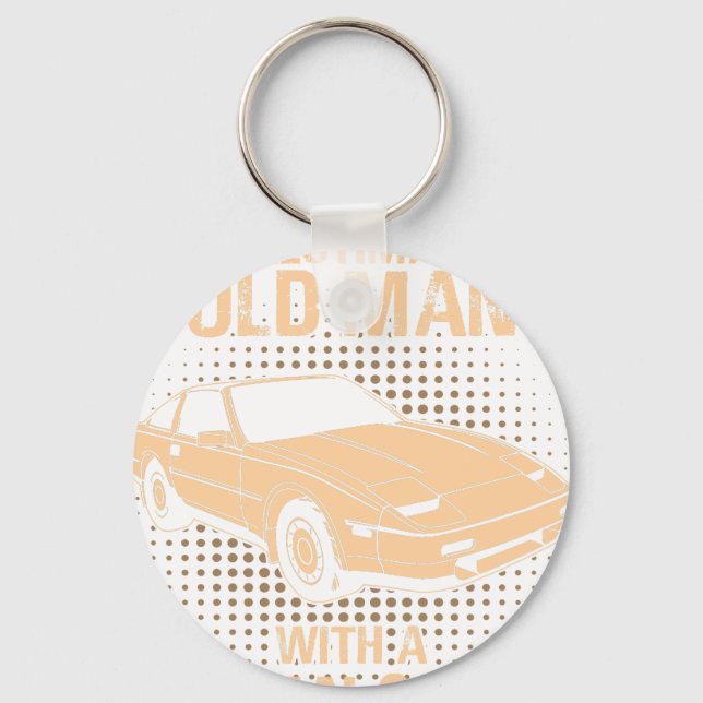 An Old Man Nissan 300zx Keychain (Front)