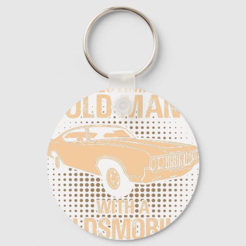 An Old Man Oldsmobile Cutlass 1970 Keychain