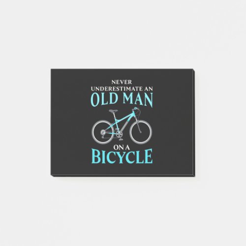 An Old Man On A Bicycle Post_it Notes