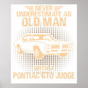An Old Man Pontiac Gto Judge 1969 Poster