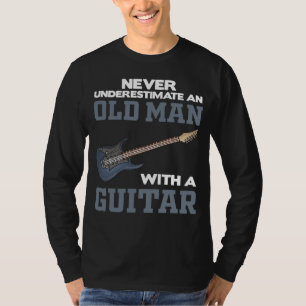 An Old Man With A Guitar black T-Shirt