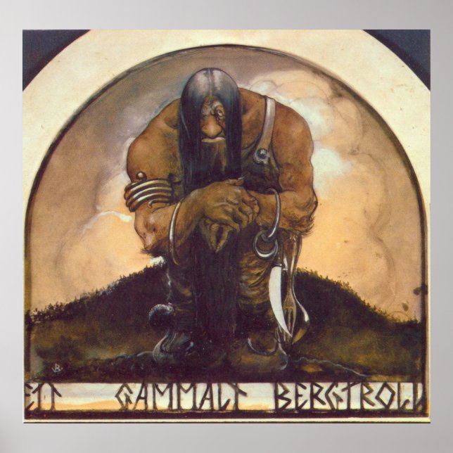 An Old Mountain Troll Poster (Front)