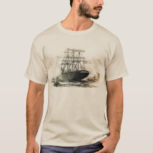 an old old wooden ship. T-Shirt