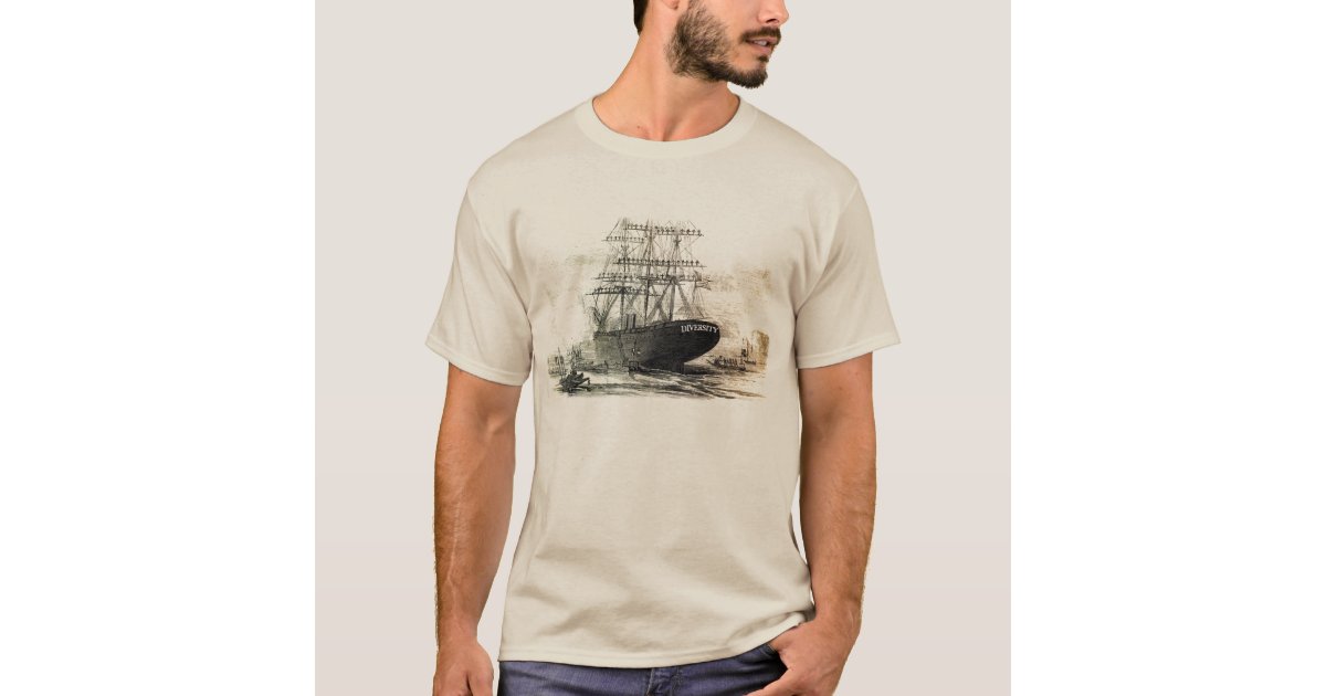 an old old wooden ship. T-Shirt | Zazzle