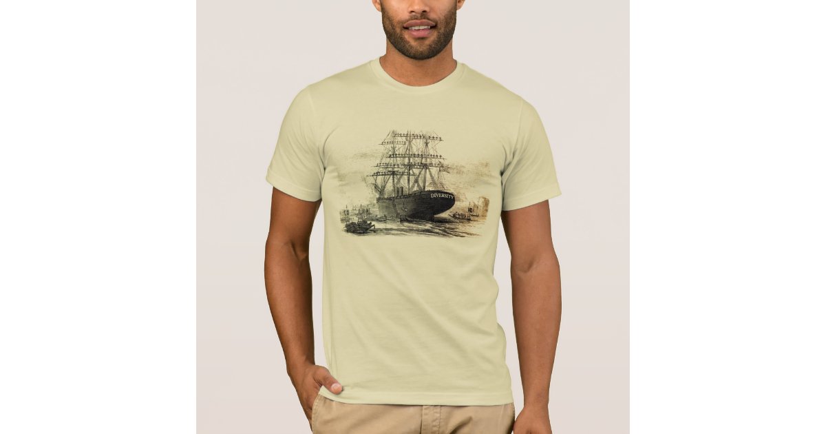 an old old wooden ship. T-Shirt | Zazzle