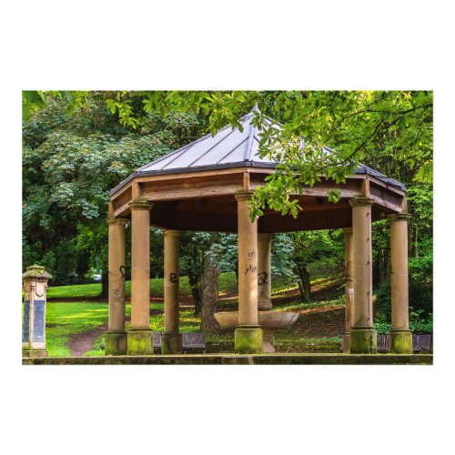 An old pavilion in a park photo print
