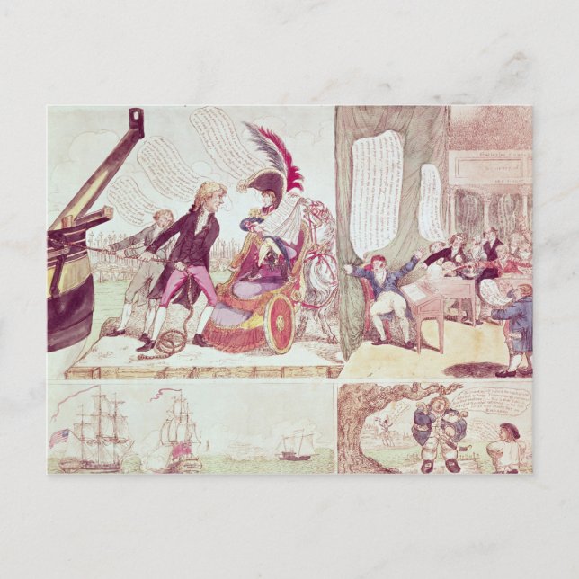 An Old Philosopher Teaching Postcard (Front)