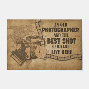 An Old Photographer Doormat, Photographer Retro Doormat
